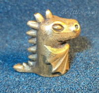 Огнетушащий Дракончик, монстр. Бронзовая статуэтка работы неизвестного мастера. Монстр, рядовой.