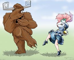 Сплясав канкан, частично лишила противника воли к победе... by  Вославз