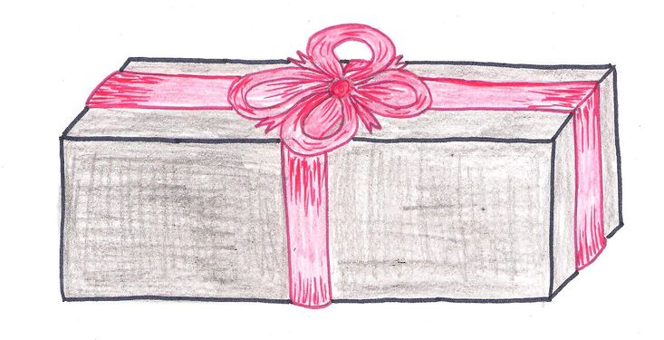Коробок с ленточкой