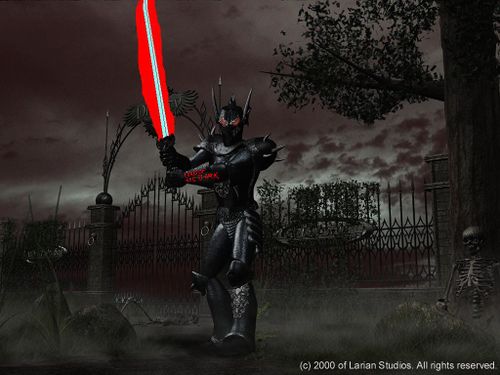 боец Торвальд51 позирует у ворот только что построенного храма бога  Ivansz051