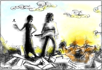 Завязанный узлом гвоздь