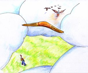 Выстругала бумеранг. Запустила его, а он не вернулся. Я его не осуждаю — он выбрал свободу