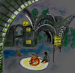 Центральная улица старого города by  Sot-onna