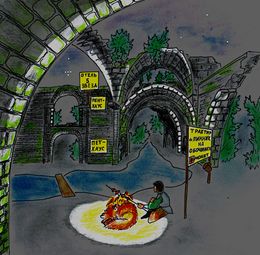 Заброшенск. Центральная улица старого города.