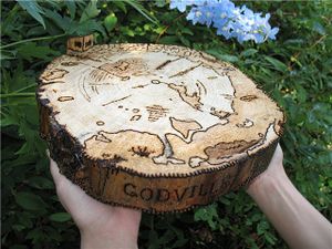 Первый макет Плоскомирья, известный также как «карта» или «пенёк». В общем-то, Годвилль в наших руках :) by  Красавица