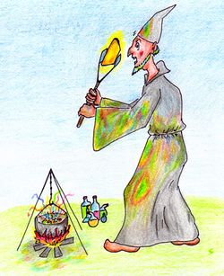 Sot-onna (У•В•О) «Бродячий алхимик превратил трофей в золотой кирпич! Кажется, он и сам не понял, как у него это получилось.»