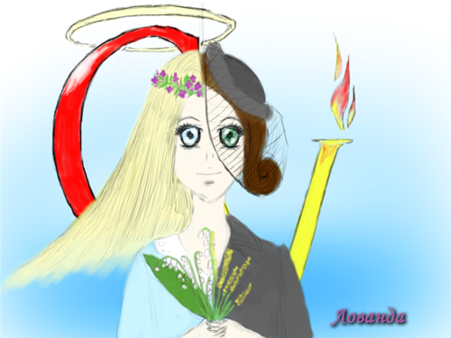  Лованда с букетиком ловандышей…